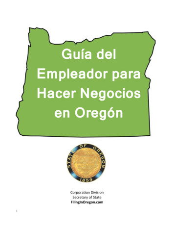 Guía Del Empleador Para Hacer Negocios En Oregón - Woodburn, Oregon