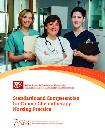 Standards And Competencies For Cancer Chemotherapy Nursing Practice