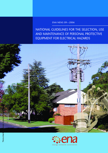 ENA NENS 09-2006 National Guidelines For The Selection, Use And .