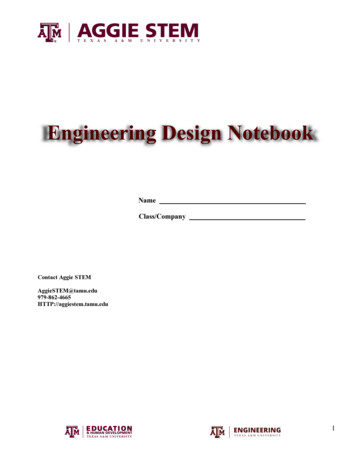 Engineering Design Notebook - Aggiestem.tamu.edu