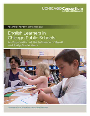 RESEARCH REPORT SEPTEMBER 2021 English Learners . - University Of Chicago