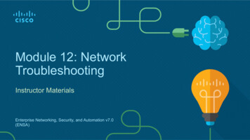 Module 12: Network Troubleshooting - TUKE