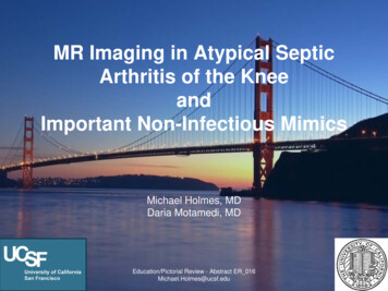 MR Imaging In Atypical Septic Arthritis Of The Knee And Important Non .
