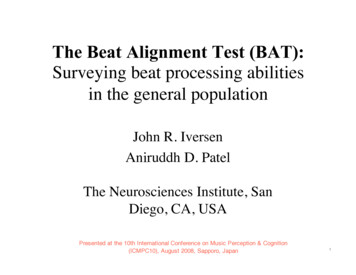 The Beat Alignment Test (BAT) - Semantic Scholar