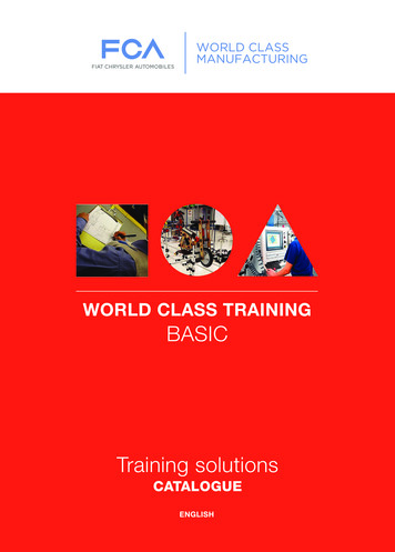 WORLD CLASS TRAINING BASIC - FCA Group