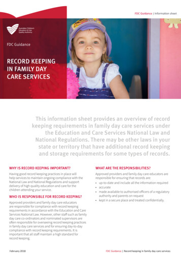 Record Keeping In Family Day Care Services - Acecqa