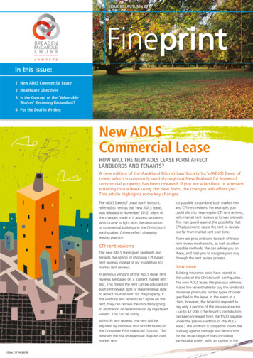 New ADLS Commercial Lease - BMC Law