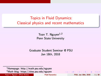 Topics In Fluid Dynamics: Classical Physics And Recent Mathematics