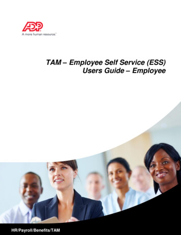 3.17 - TAM - Employee Self Service (ESS) Users Guide (Employee)