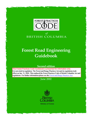 Forest Road Engineering Guidebook - Gov