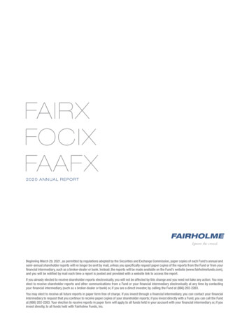 FAIRX FOCIX FAAFX - Fairholme