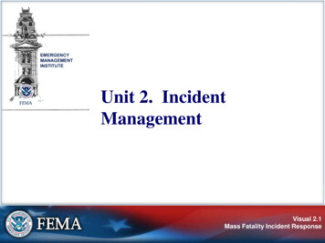 Unit 2. Incident Management - PEMA