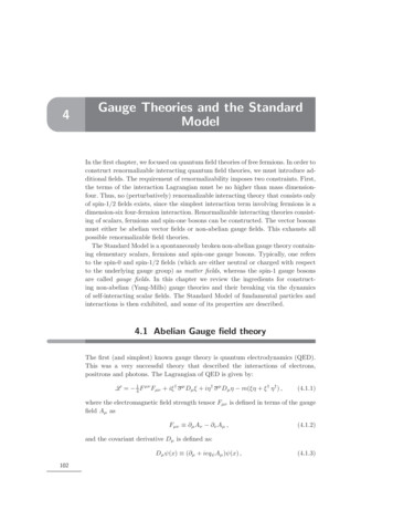 Gauge Theories And The Standard Model