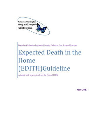Expected Death In The Home (EDITH)Guideline - Wwpalliativecare.ca