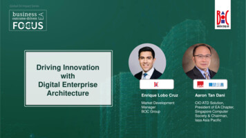 Driving Innovation With Digital Enterprise Architecture