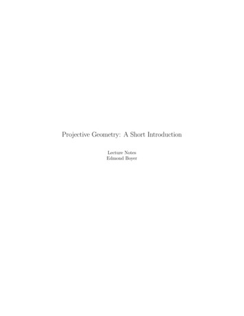 Projective Geometry: A Short Introduction - Inria