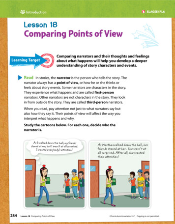 Lesson 18 Comparing Points Of View - Fultonschools 