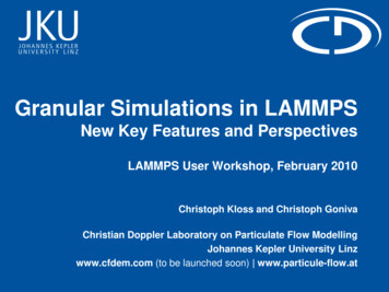 Granular Simulations In LAMMPS