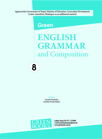 Green ENGLISH GRAMMAR