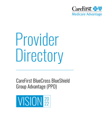 2022 MA PPO Vision Provider Directory - CareFirst