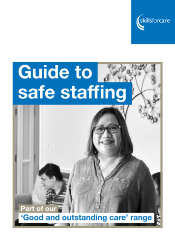 Guide To Safe Staffing - Skills For Care