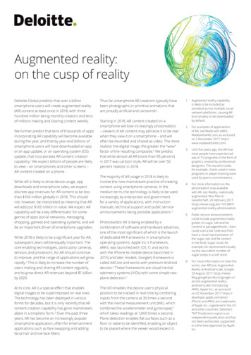 Augmented Reality: On The Cusp Of Reality - Deloitte