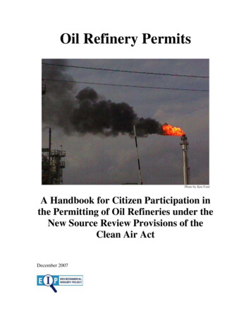 Oil Refinery Permits - Environmental Integrity Project