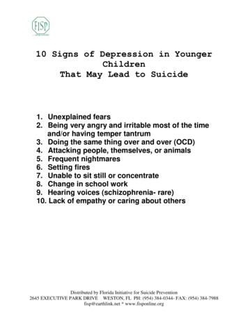 10 Signs Of Depression In Younger Children That May Lead To Suicide
