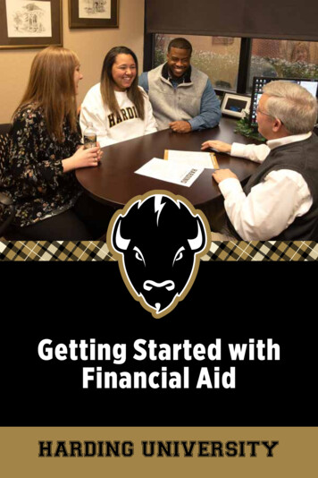 Getting Started With Financial Aid - Harding University