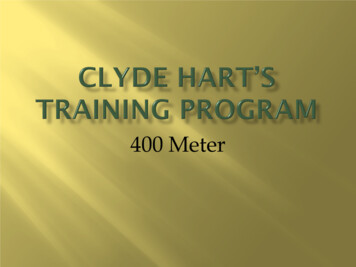 Clyde Hart's Training Program For 400 Meter Runners - USTFCCCA