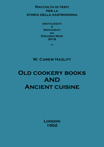 Old Cookery Books AND Ancient Cuisine - Ex Meis Libris