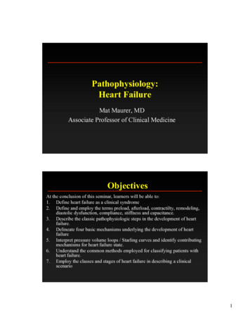 Pathophysiology: Heart Failure - Columbia University