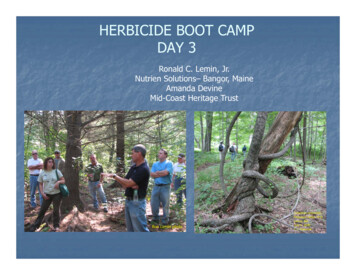 Herbicide Boot Camp - Maine