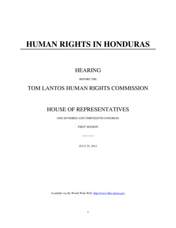 Human Rights In Honduras