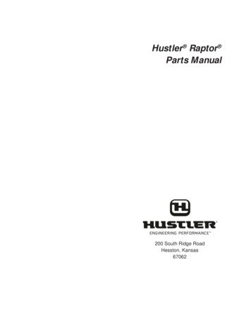 Hustler Raptor Parts Manual - Hustler Mowers