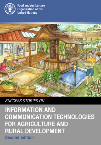 Success Stories On Information And Communication Technologies For .