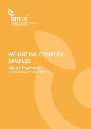 Weighting Complex Samples - Up