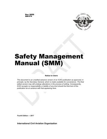 Safety Management Manual (SMM) - AEX.RU