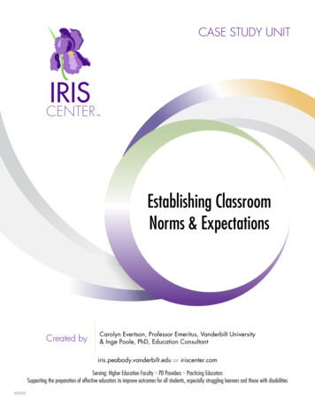Establishing Classroom Norms & Expectations - IRIS