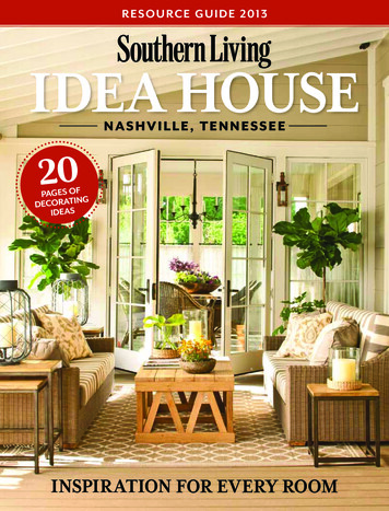 Resource Guide 2013 IDEa HoUsE - Southern Living
