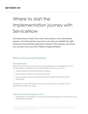 Where To Start The Implementation Journey With ServiceNow