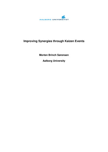 Improving Synergies Through Kaizen Events