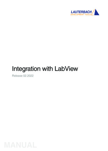 Integration With LabView - Lauterbach