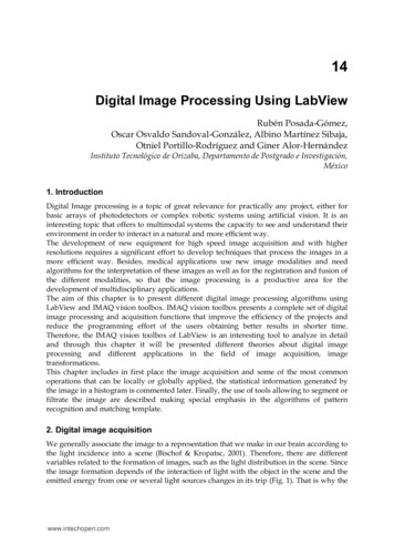Digital Image Processing Using LabView - IntechOpen