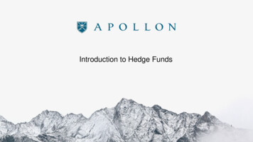 Introduction To Hedge Funds - Apollon Wealth Management