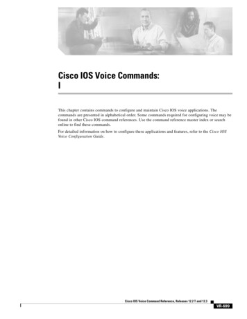 Cisco IOS Voice Commands: I - Teknologisk Videncenter