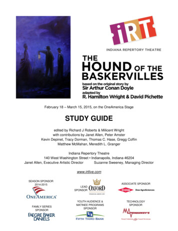 IRT Study Guide For The Hound Of The Baskervilles
