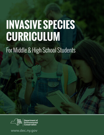 Invasive Species Curriculum