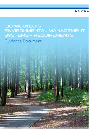 Iso 14001:2015 Environmental Management Systems - Requirements