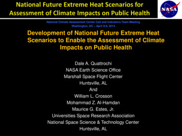 National Climate Assessment Center . - Weather.msfc.nasa.gov